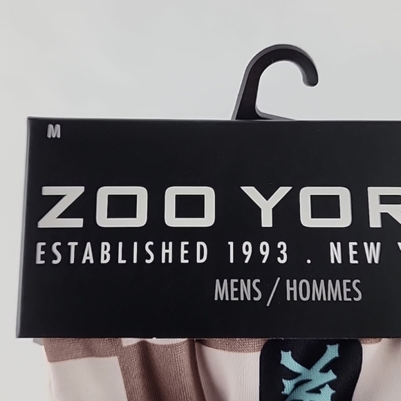 Zoo York Men's Brown Checkerboard Pattern  Boxer Brief Longer Length 1 Pair Sz M - Picture 2 of 8